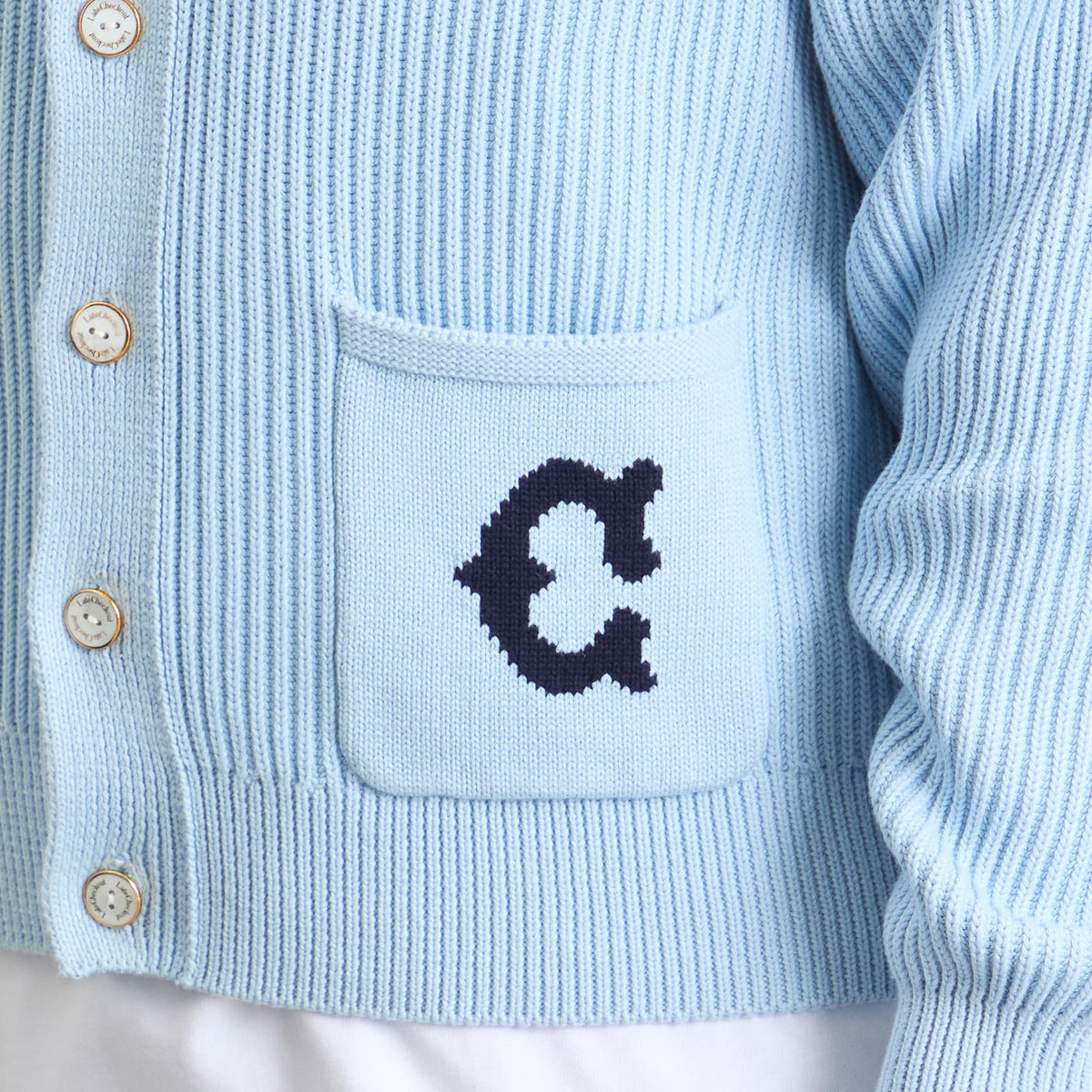 Late Checkout Light Blue Lc Cardigan