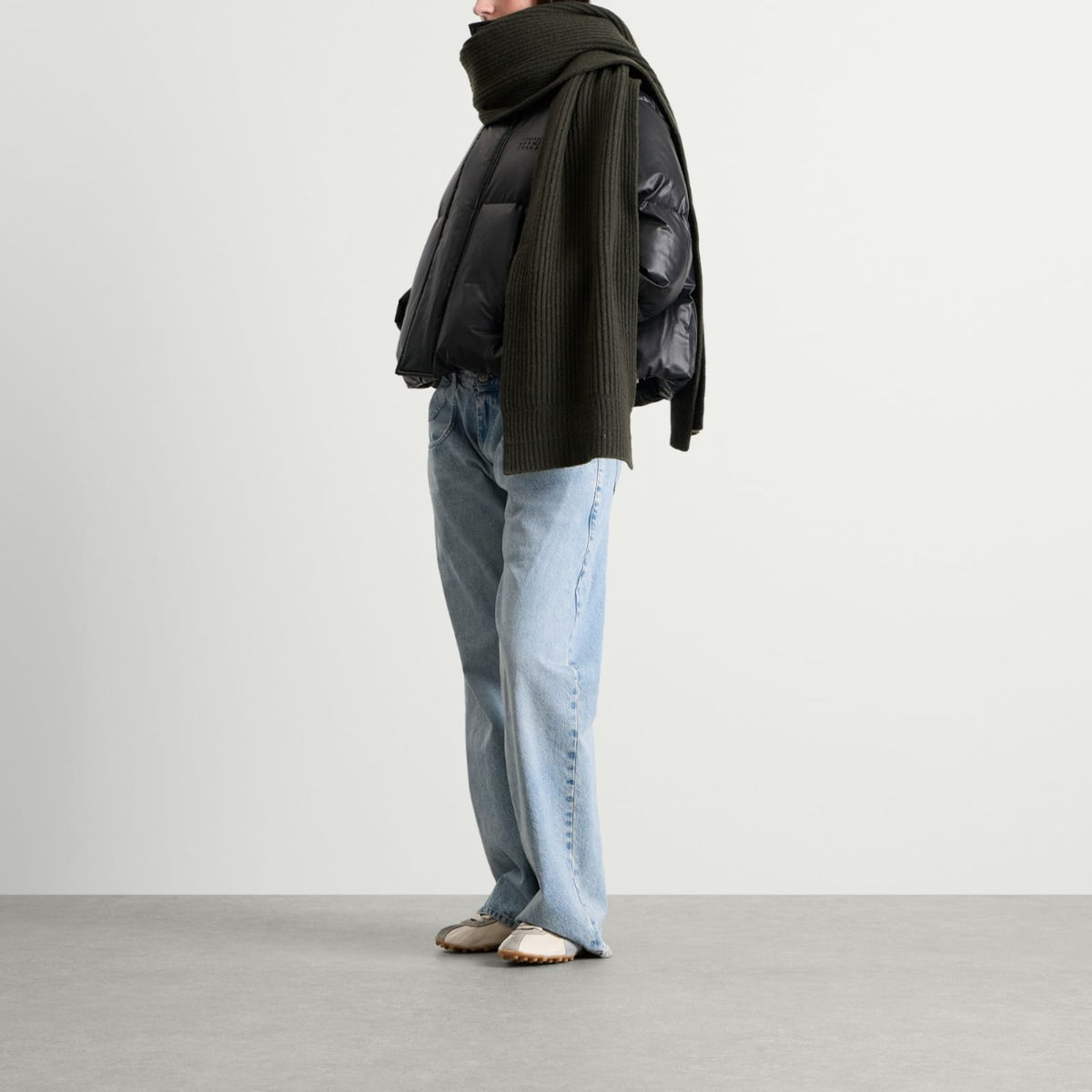 MM6 Maison Margiela Rib Knit Scarf