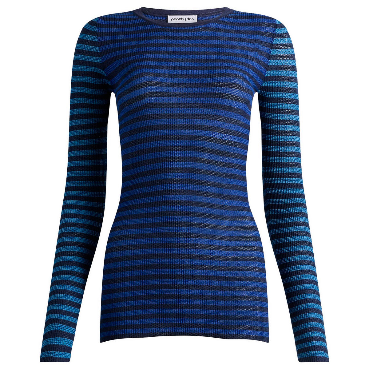 Peachy Den Elise Stripe Long Sleeve Top