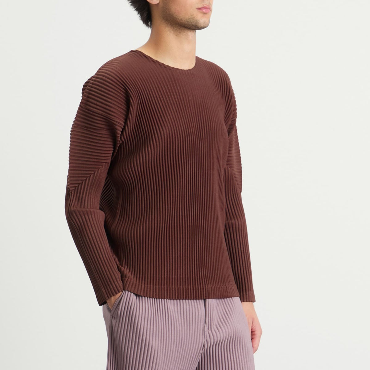 Homme Plissé Long Sleeve Top