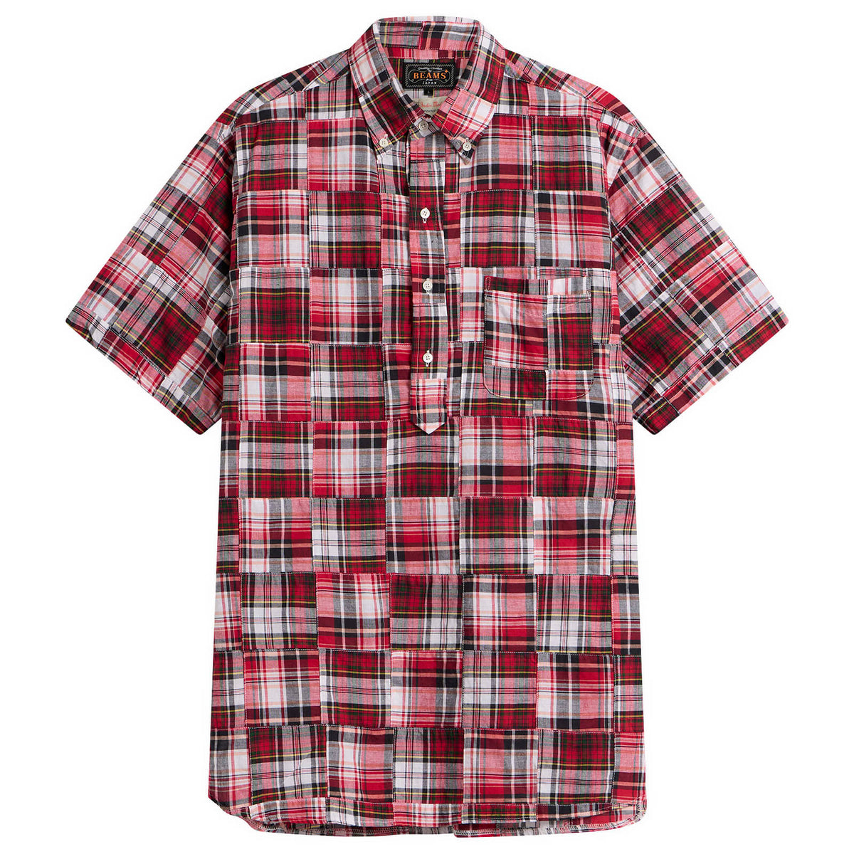 Beams Plus Pullover Patchwork Masras Shirt