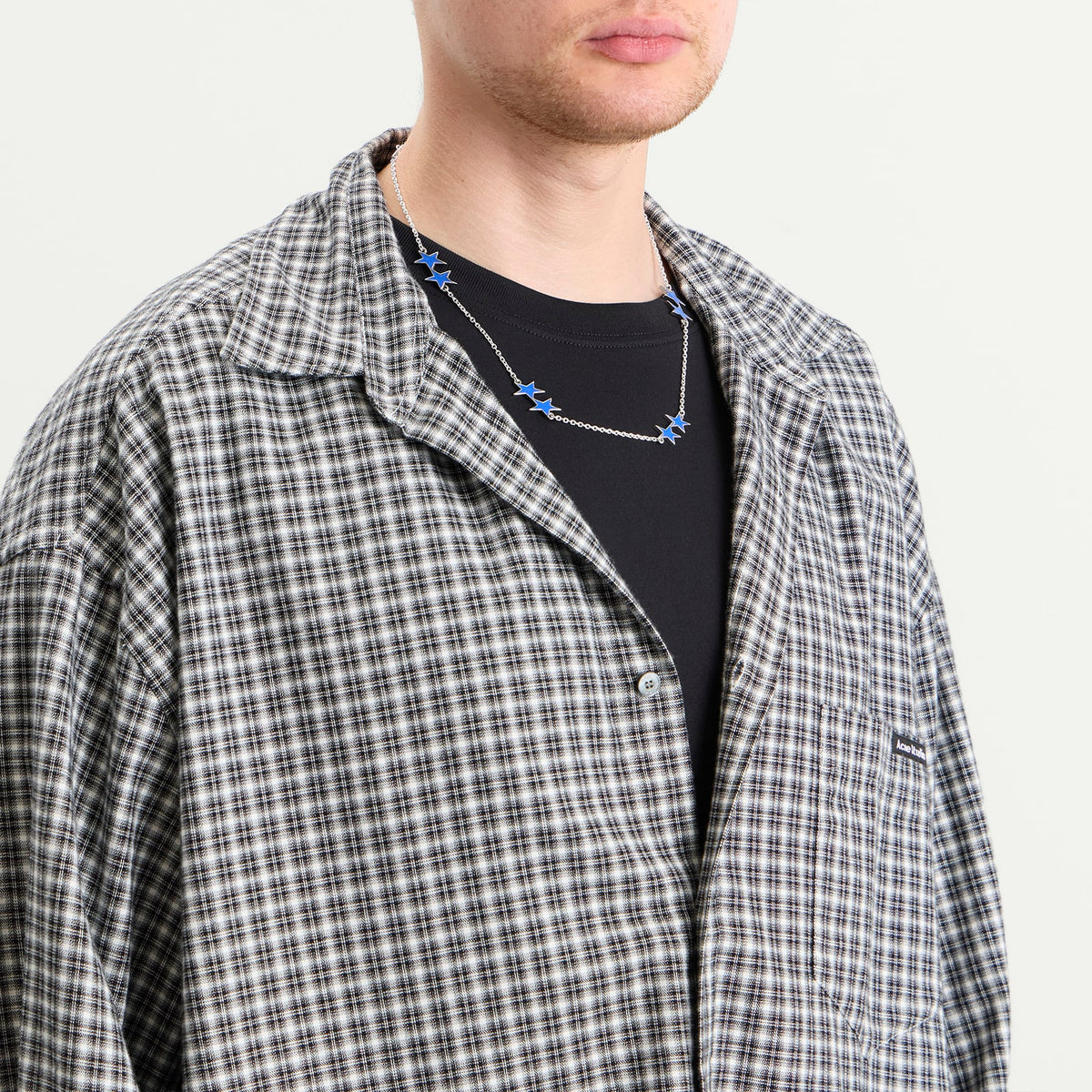TwoJeys Blue Enameled Icon Necklace