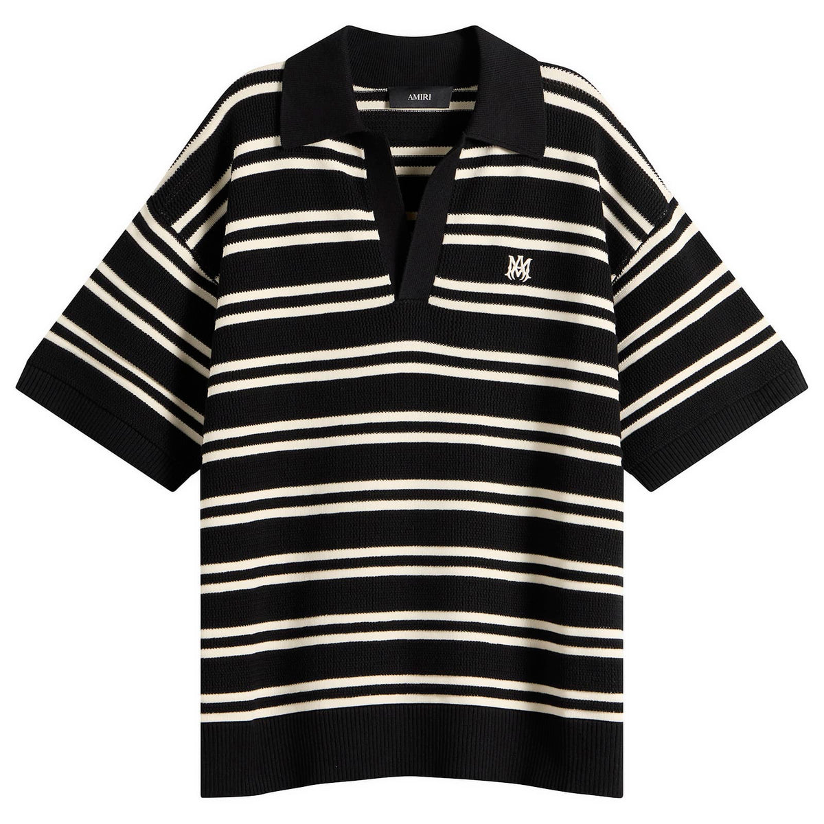 Amiri MA Stripe Knit Polo
