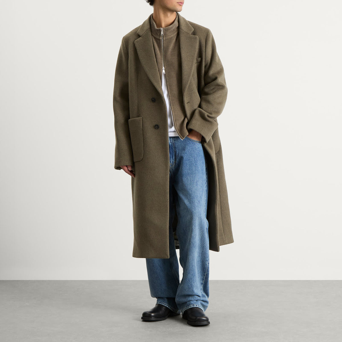 Our Legacy Robe Melton Wool Overcoat