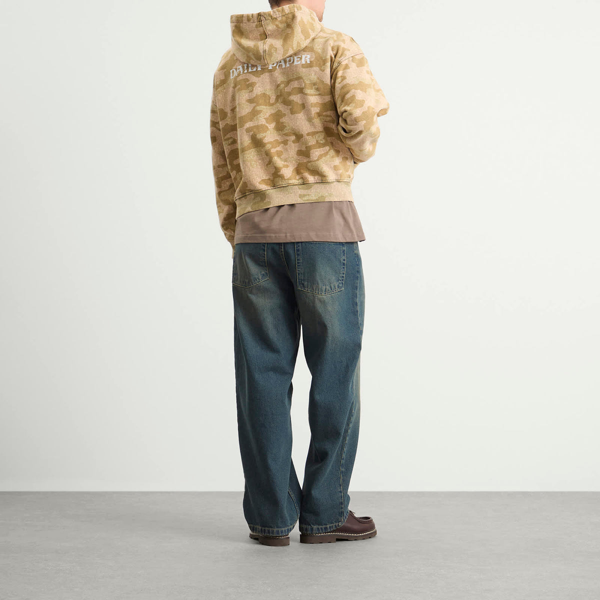 Daily Paper Boxy Camo Zip Hoodie