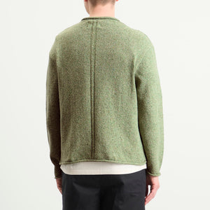 Folk Slouch Crew Jumper Light Sage – END.