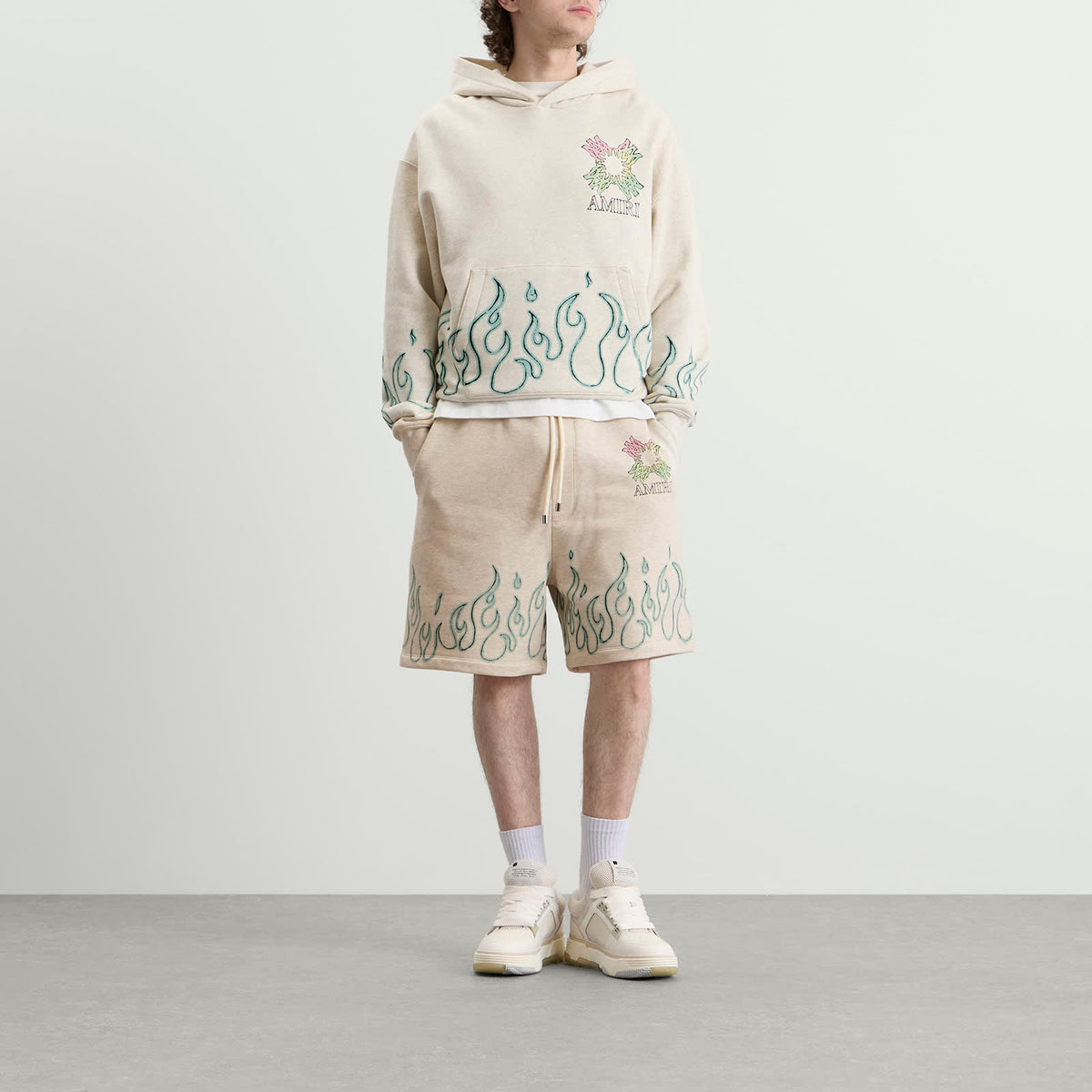 Amiri MA Quad Flames Sweatshort