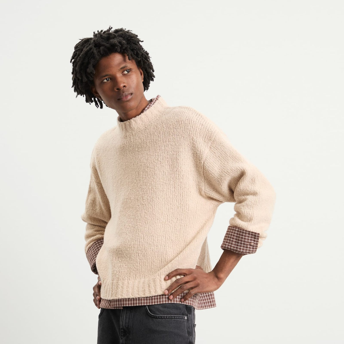 Bound Cropped Wool Jumper