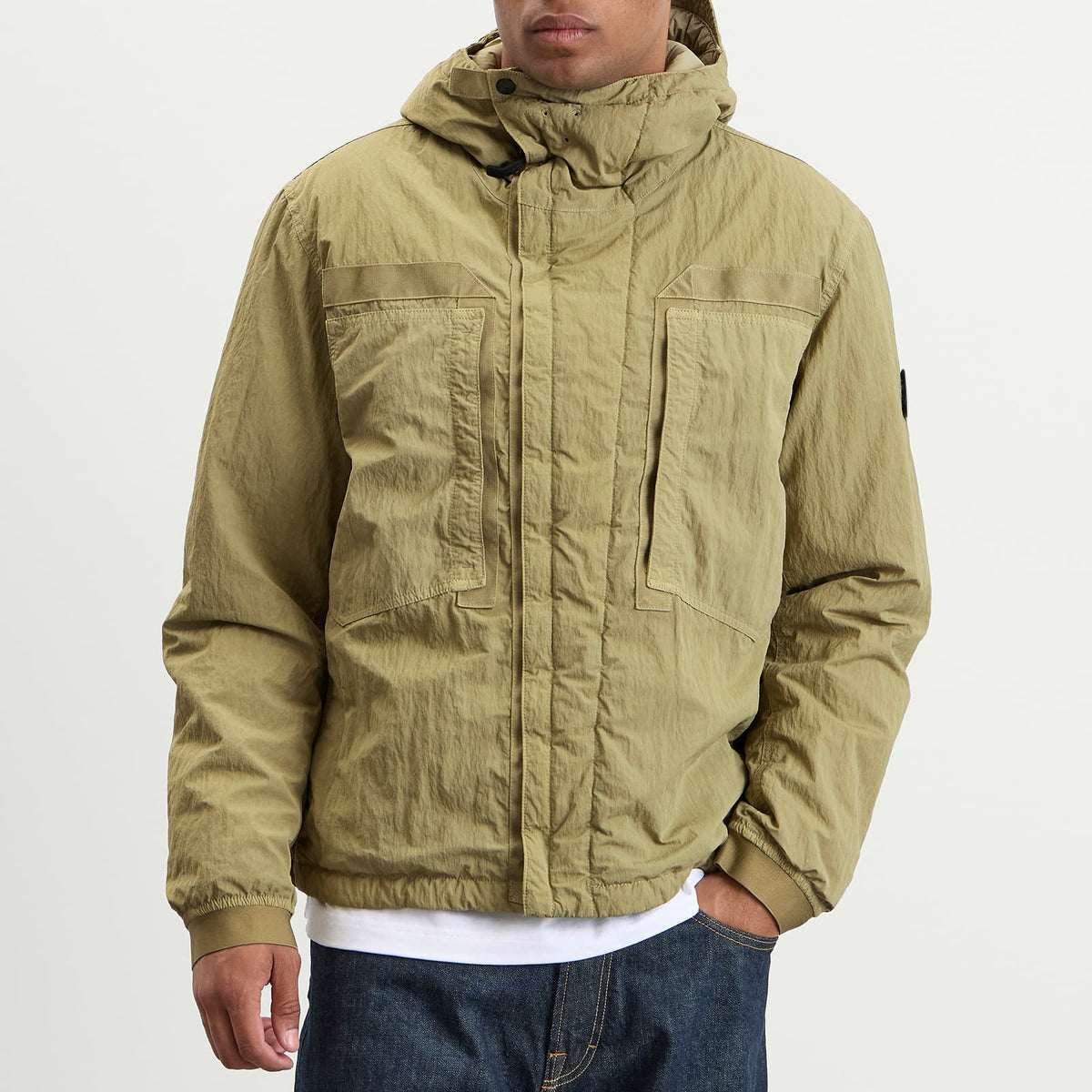 Stone Island Warp Rib Nylon-TC Hooded Jacket