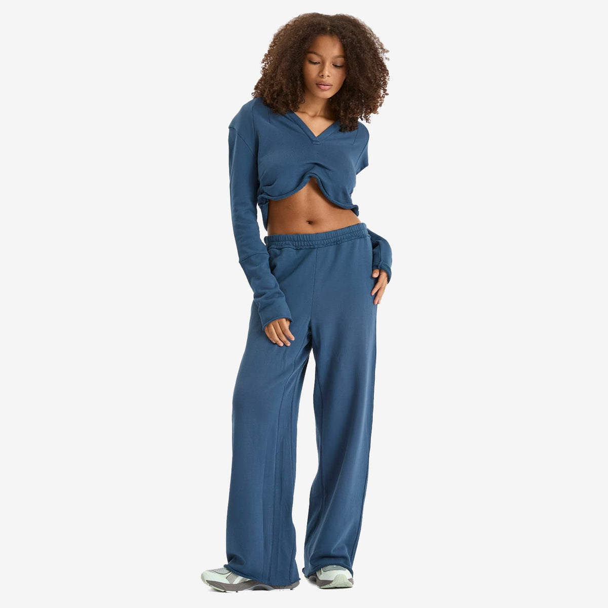 SKIMS Shoulder Pad Cropped Hoodie