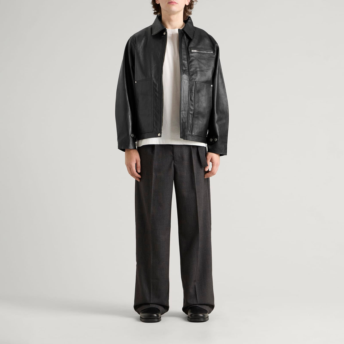 Beach Brains Welding Leather Jacket
