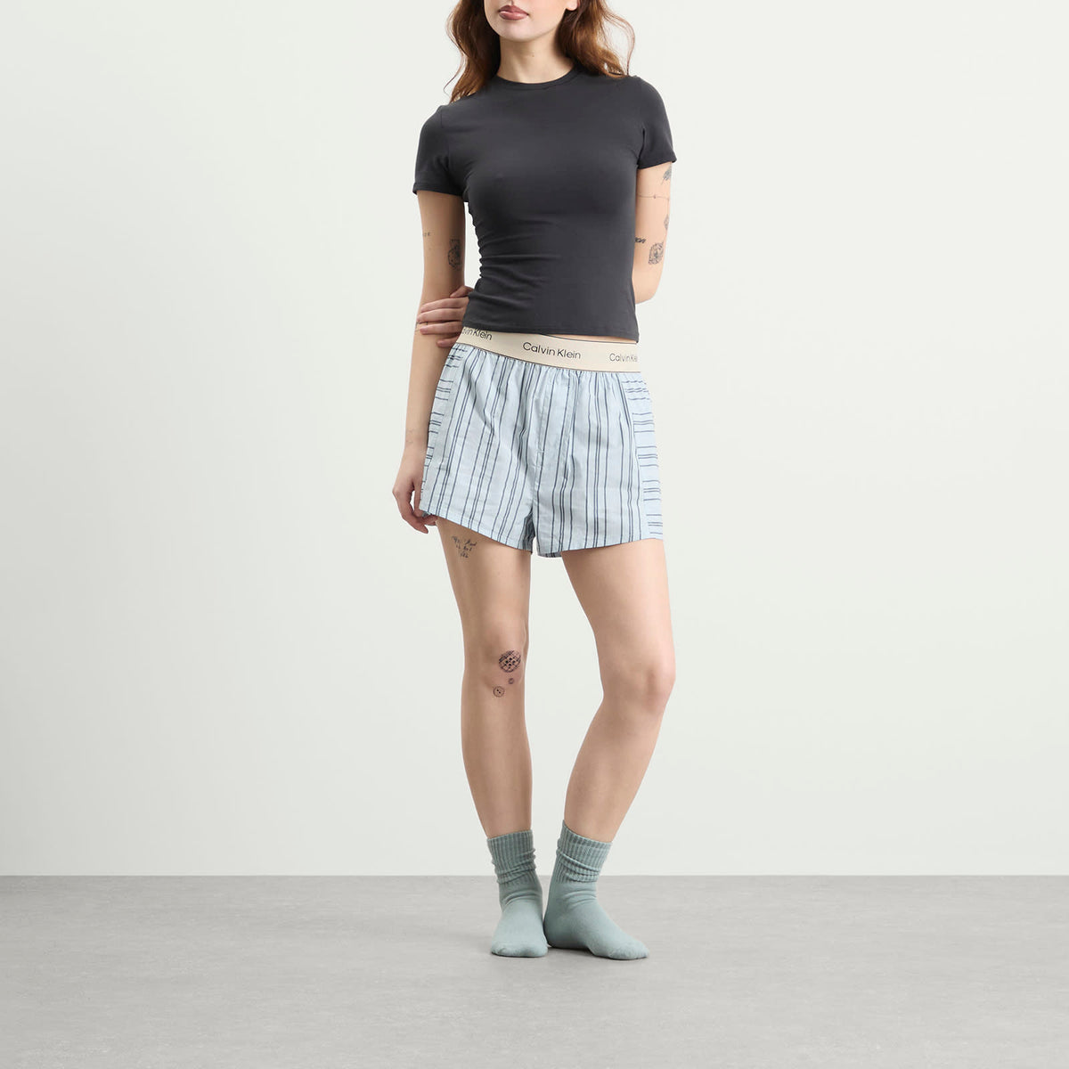 Calvin Klein Cotton Poplin Sleep Short