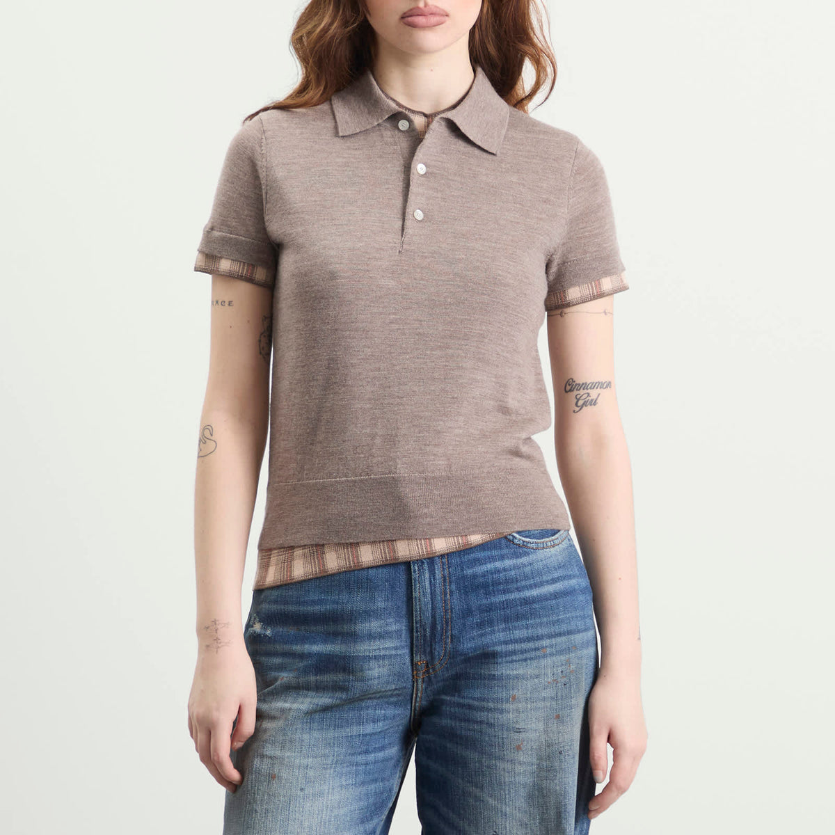 Acne Studios Kalissa Double Archetypes Polo