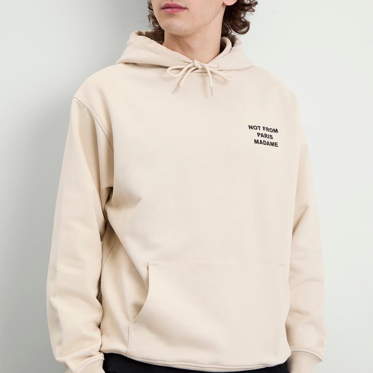 Drôle de Monsieur Not From Paris Madame Slogan Hoodie