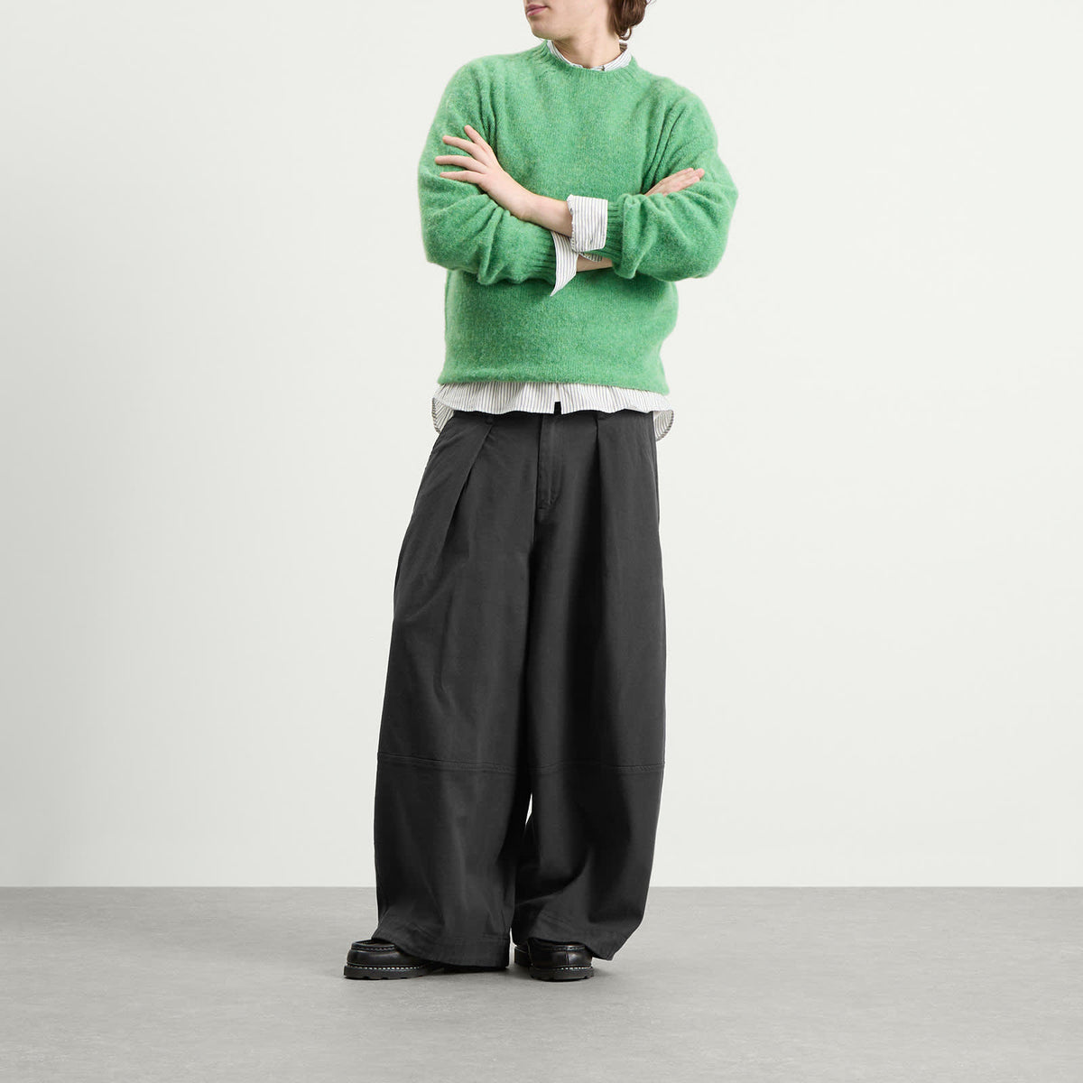 YMC Suedehead Crew Neck Jumper