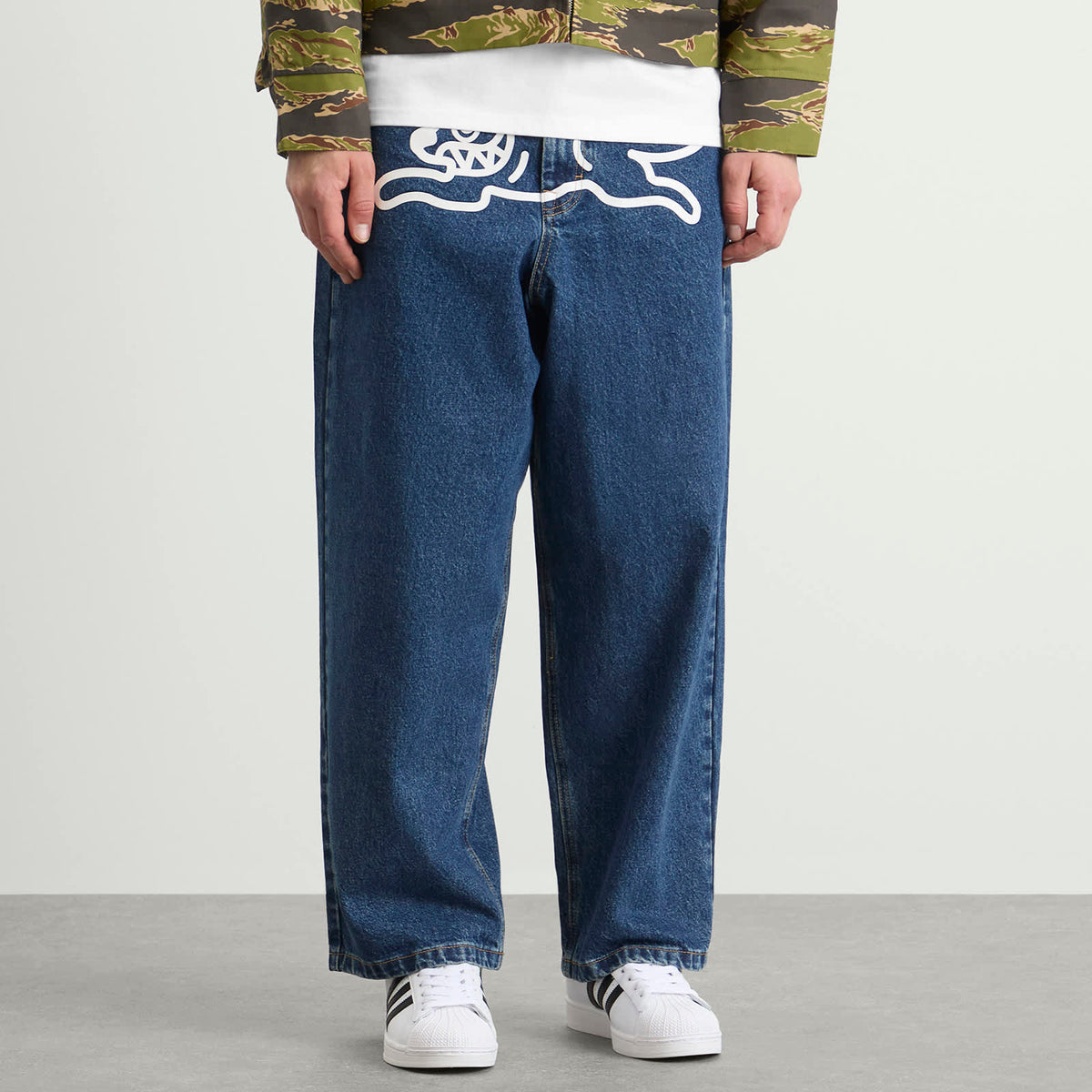 ICECREAM Running Dog Triple Scoop Wide Denim Jeans