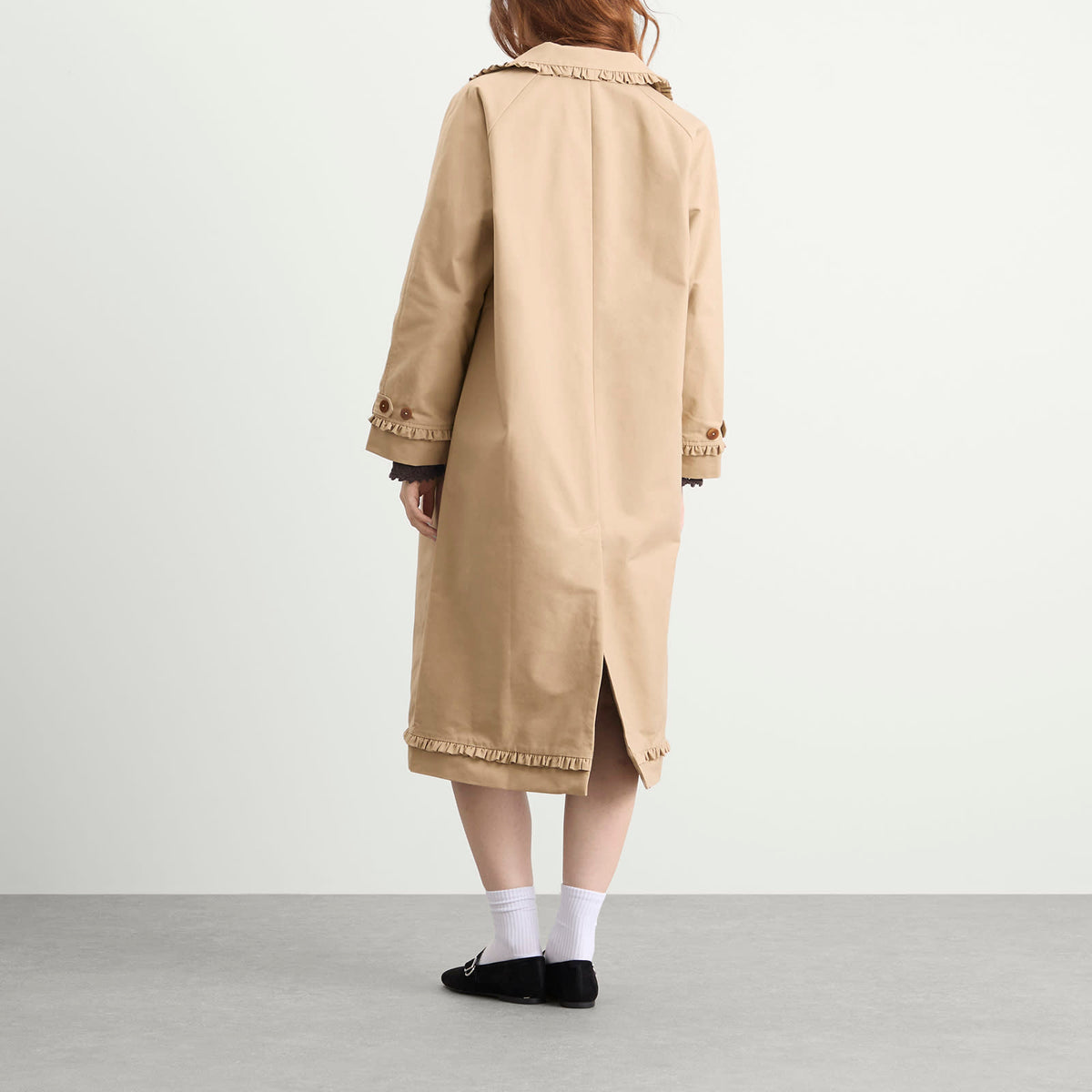 My Mum Made It Tailored Gather Trench Coat