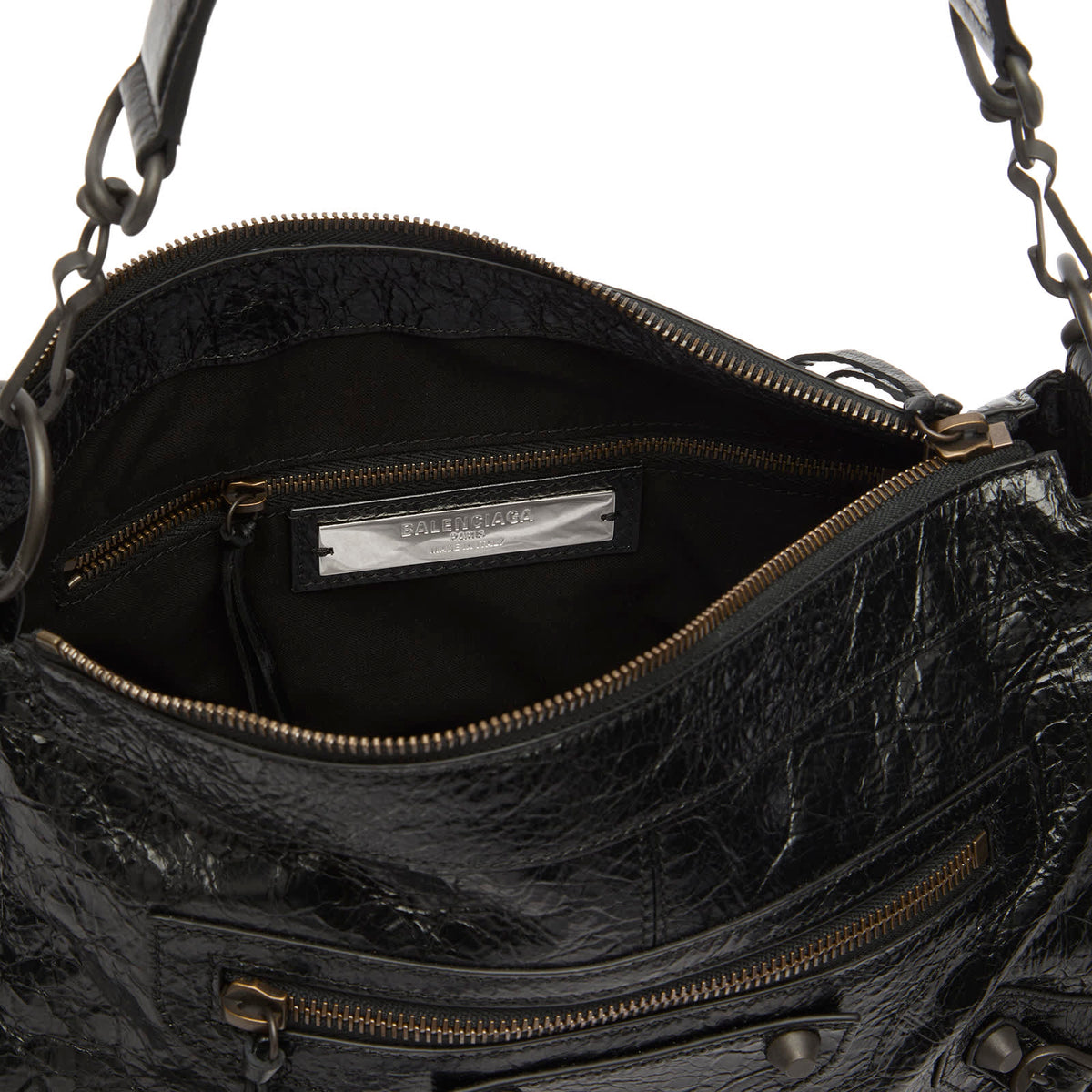 Balenciaga Le City Moto Leather Bag