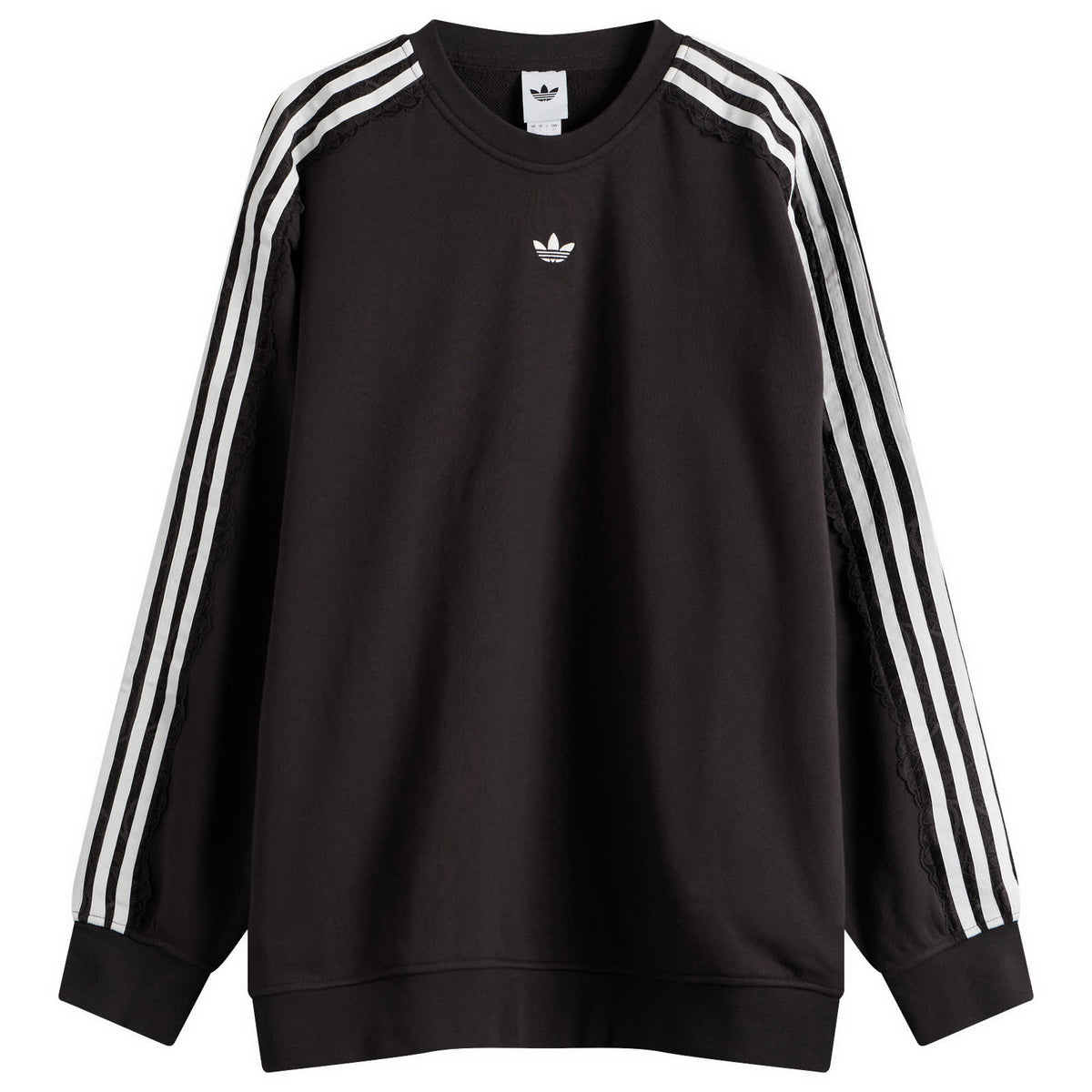 adidas Lace 3 Stripe Crew Sweatshirt