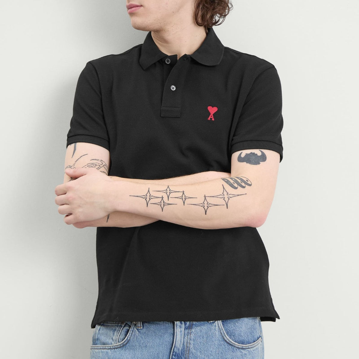 AMI Paris Small A Heart Polo