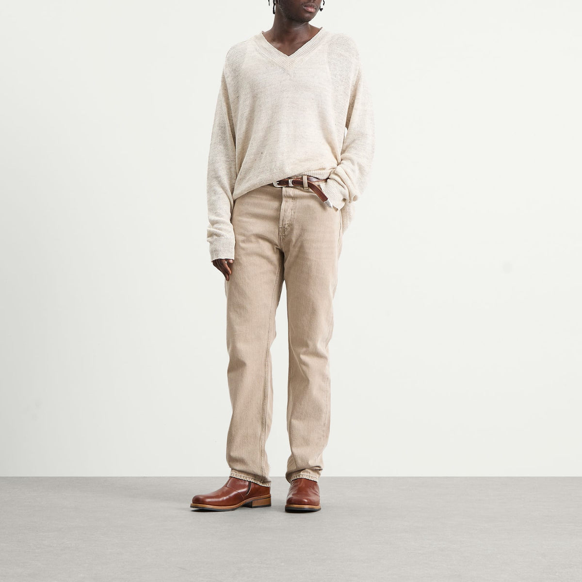 Our Legacy Linen Rue V-Neck Jumper