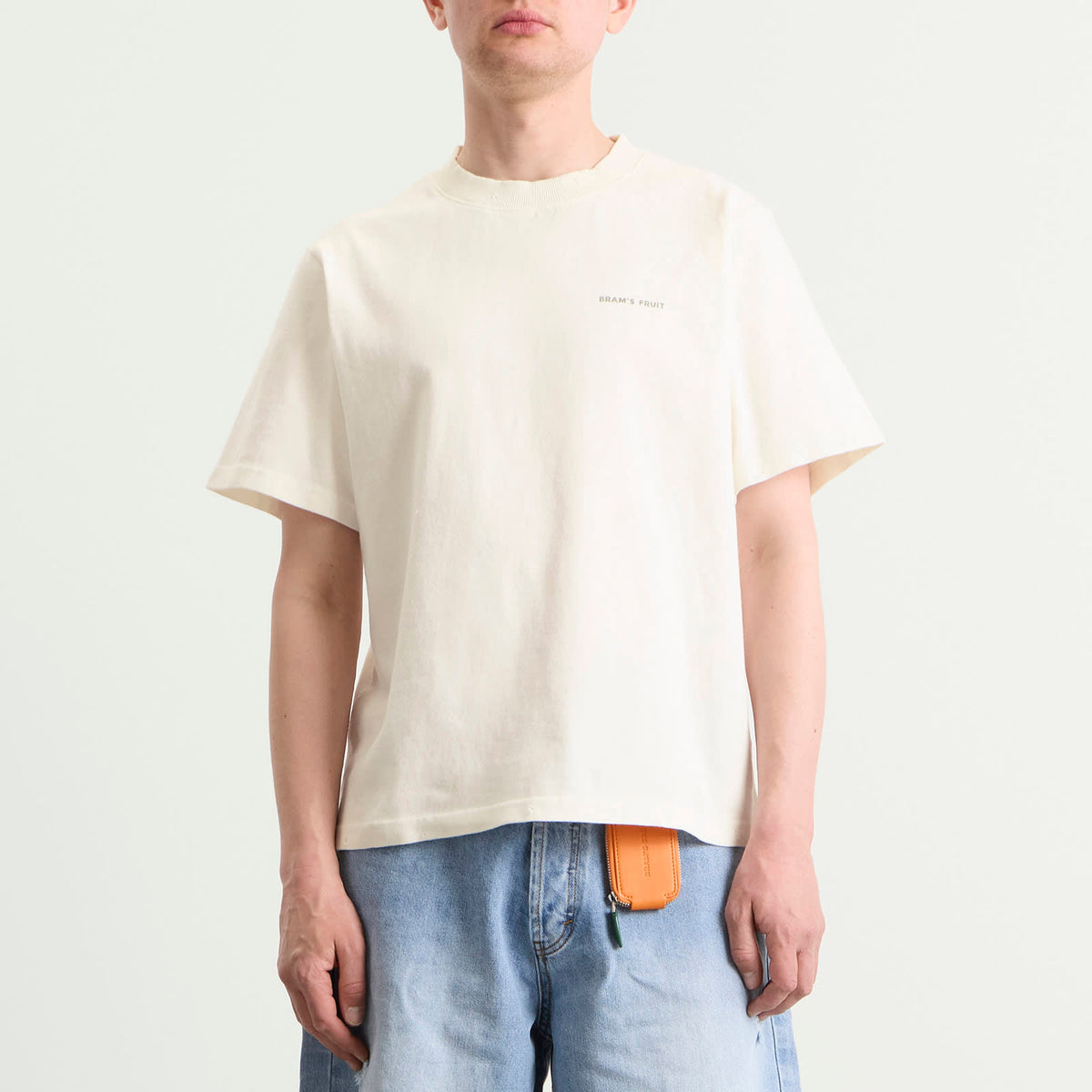 Bram's Fruit Distressed Big Lemon Outline T-Shirt