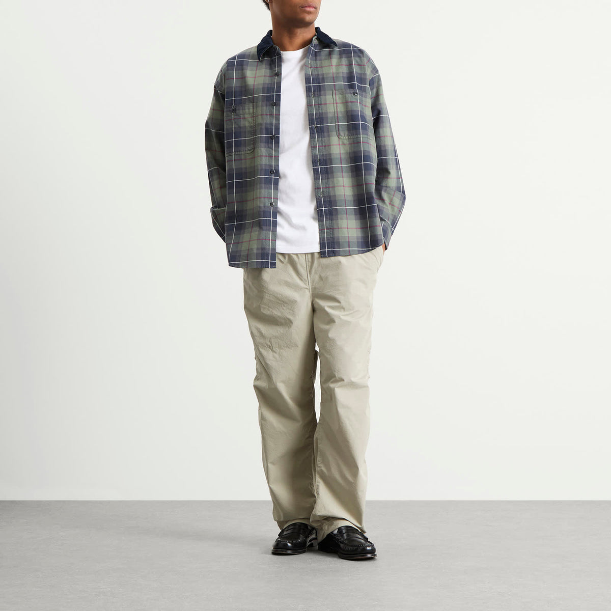 BEAMS Puckering Easy Trousers