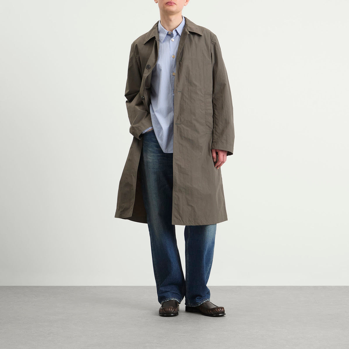 Dries Van Noten Washed Water Repellent Trench