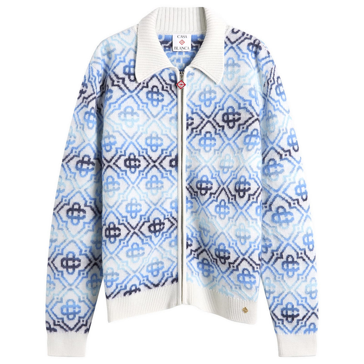 Casablanca Space Dye Monogram Zip Up