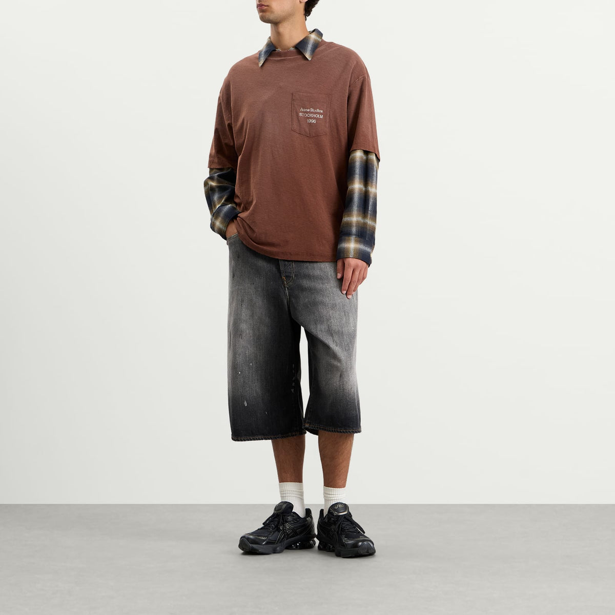 Acne Studios Judda Black Trafalgar Denim Shorts