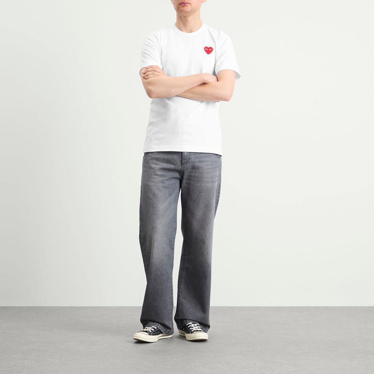 Comme des Garçons Play Studded Heart T-Shirt