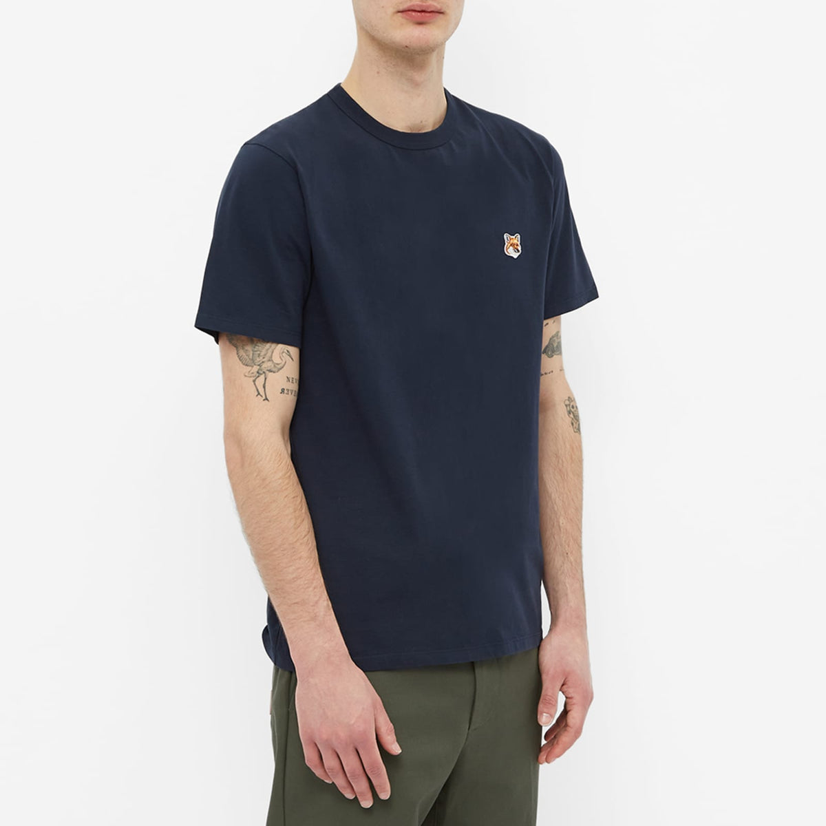 Maison KitsunÃ© Fox Head Patch T-Shirt