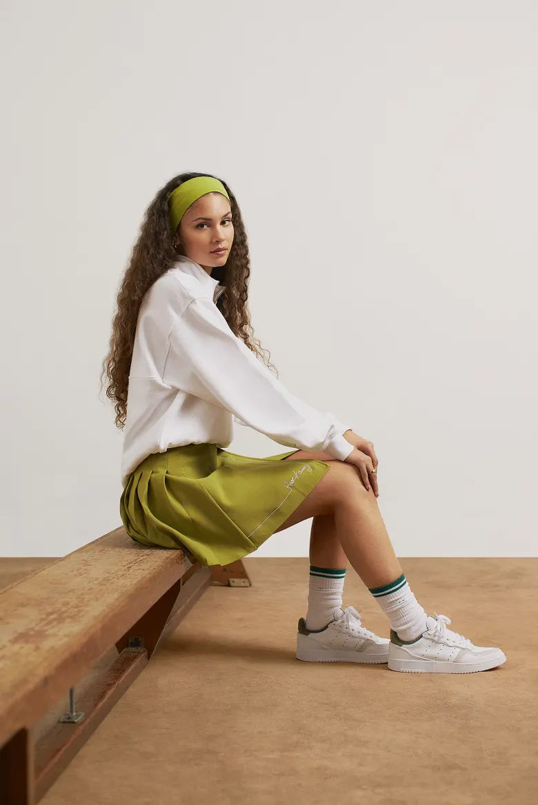 COLOURFUL STANDARD Organic Quarter Zip Crew Sweat