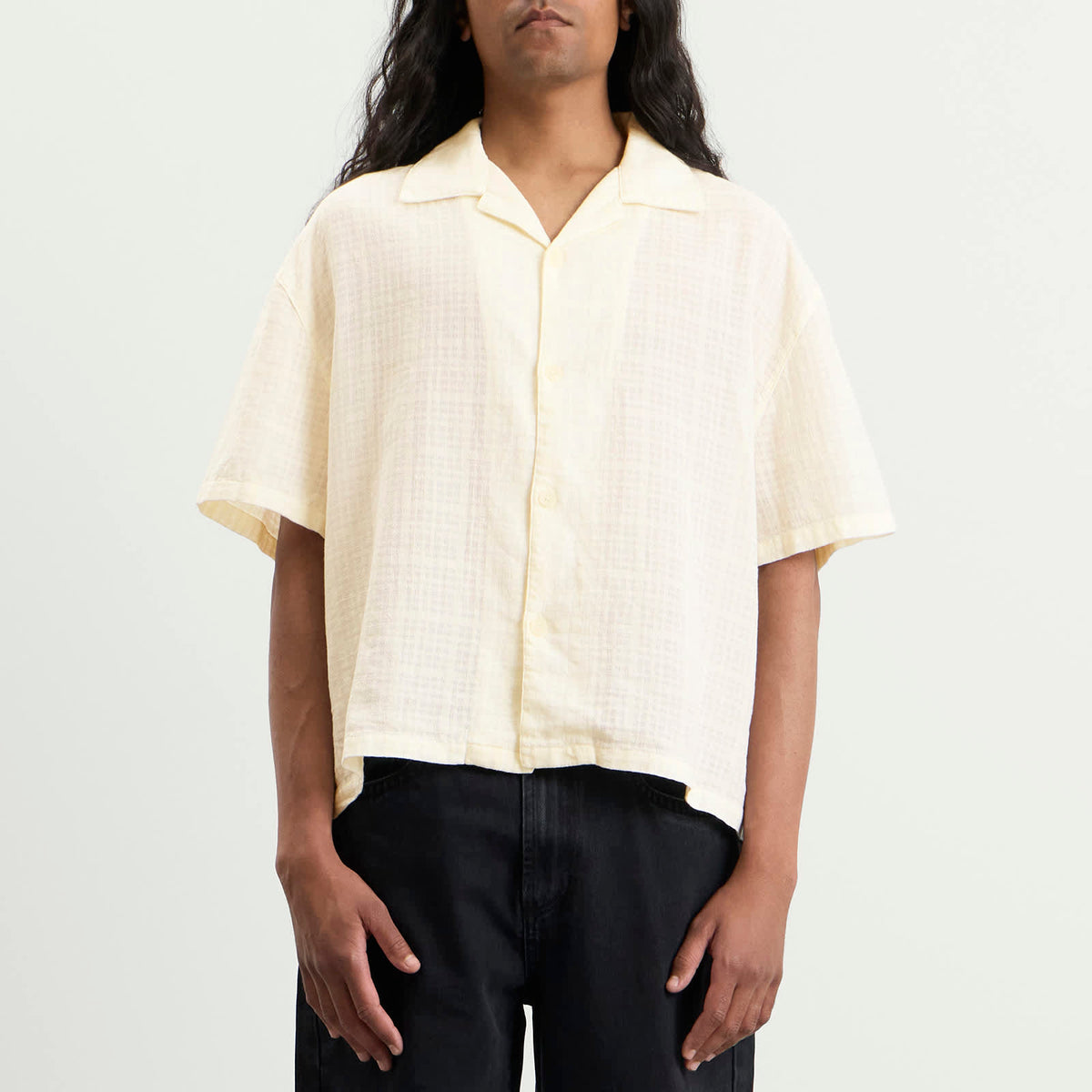 MKI Loose Weave Check Vacation Shirt