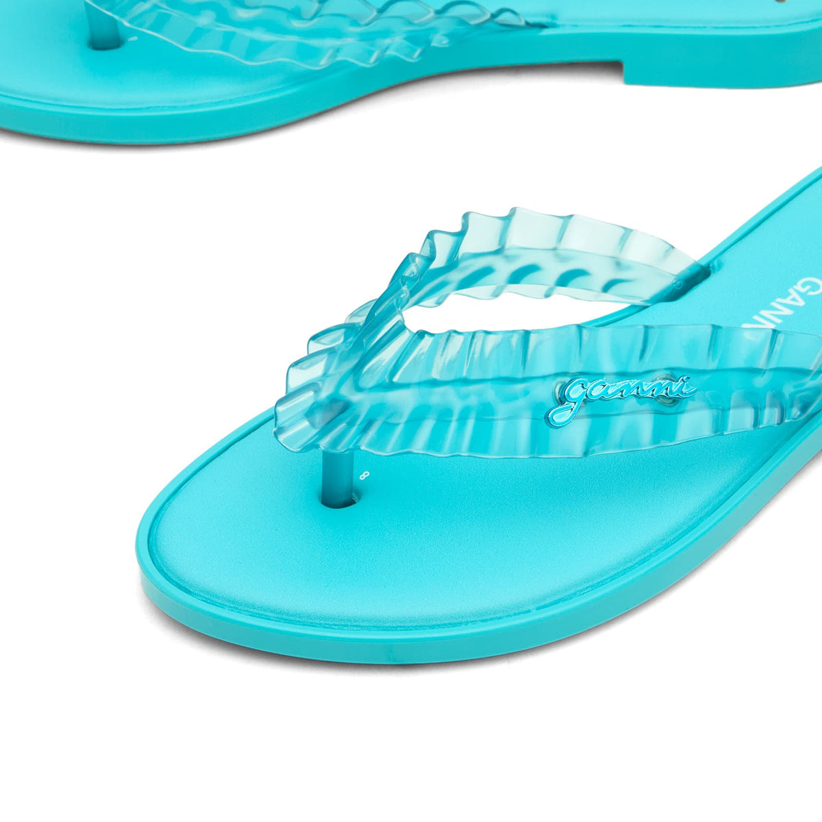 Melissa x Ganni Leopard Flip Flop Slim