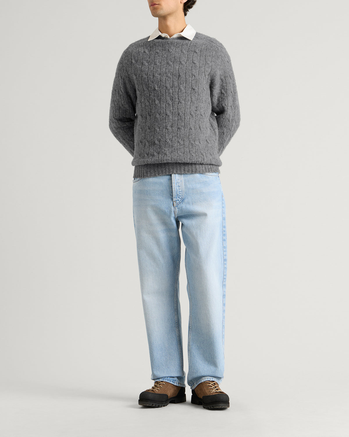 Barbour Scottish Made Cable Crew