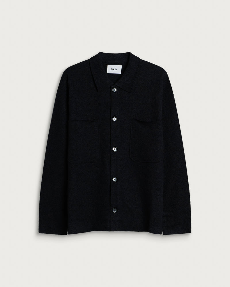 NN07 Jonas Bolied Wool Overshirt