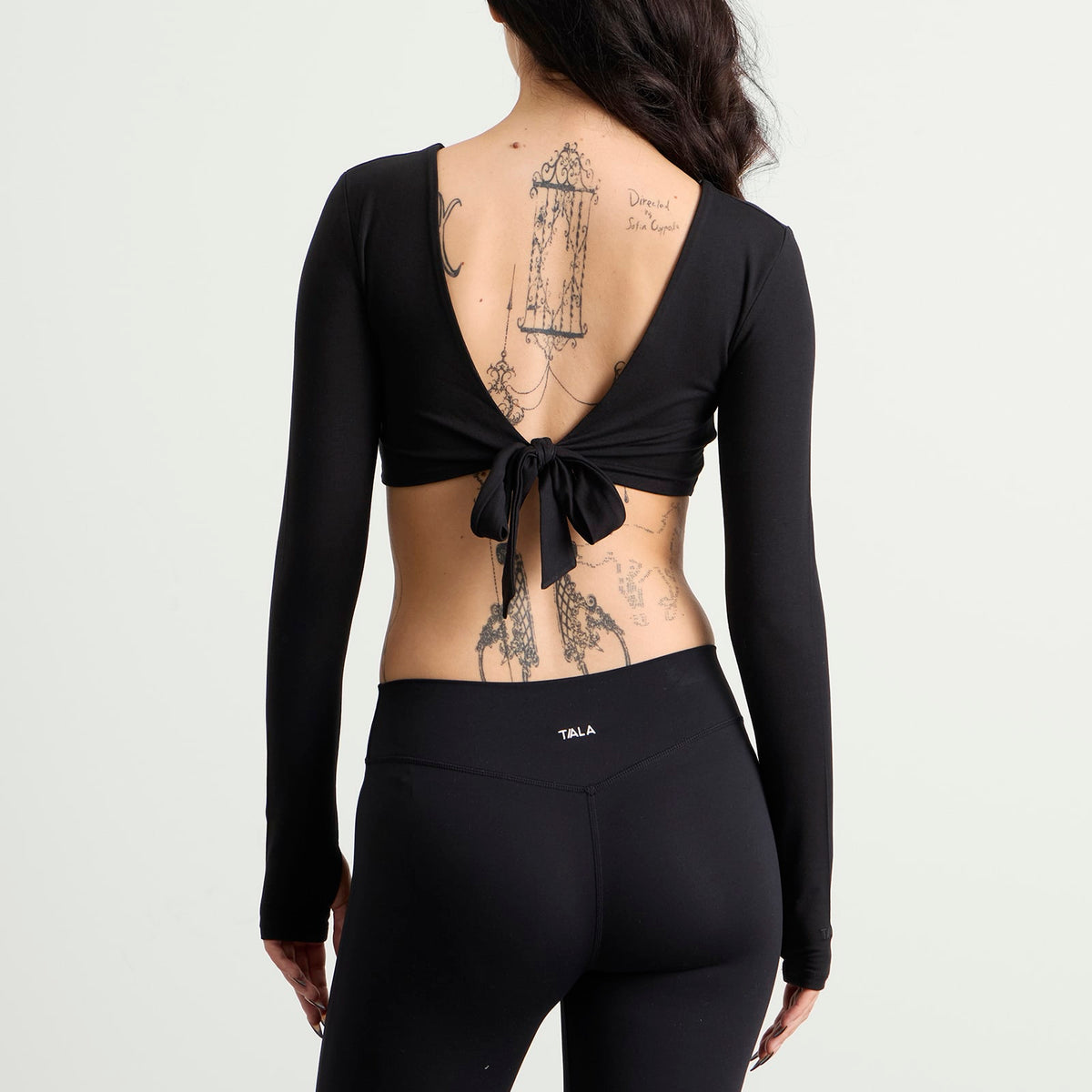 TALA Tie Reversible Long Sleeve Top