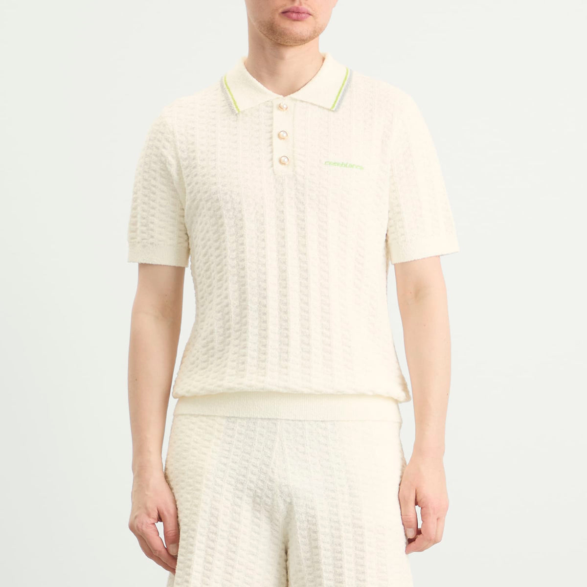 Casablanca Tennis Boucle Polo Shirt