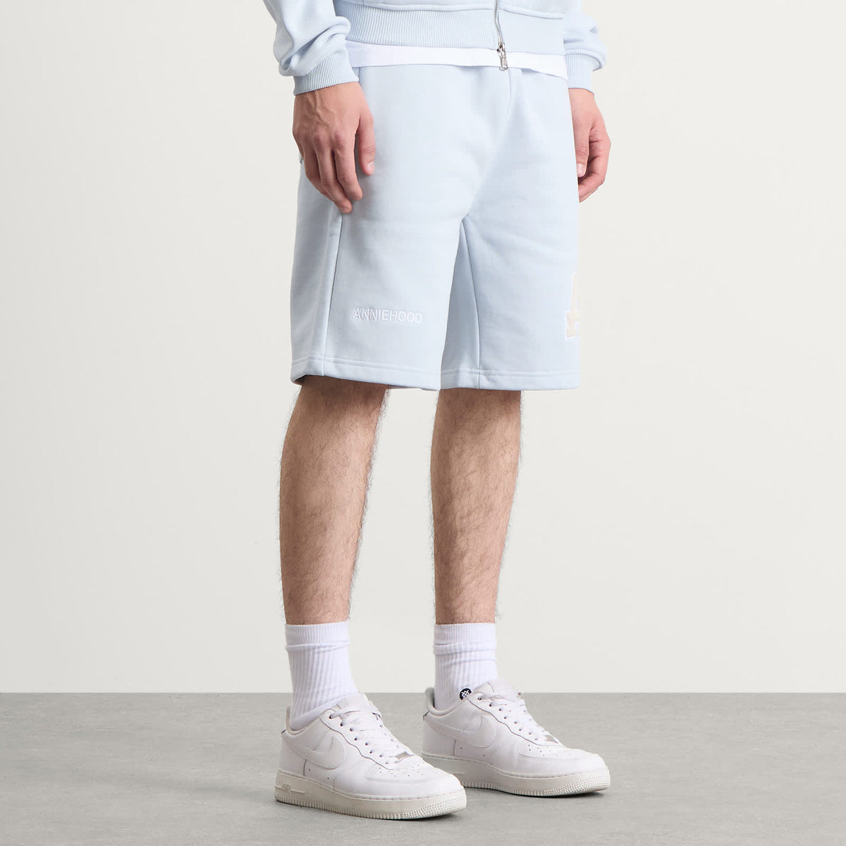 ANNIE HOOD College Sweat Shorts