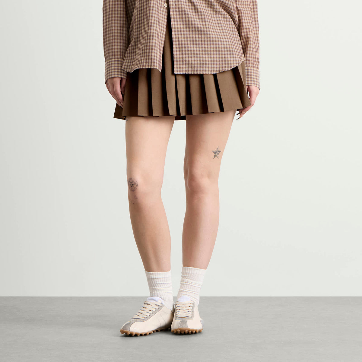 MM6 Maison Margiela Pleated Mini Skirt