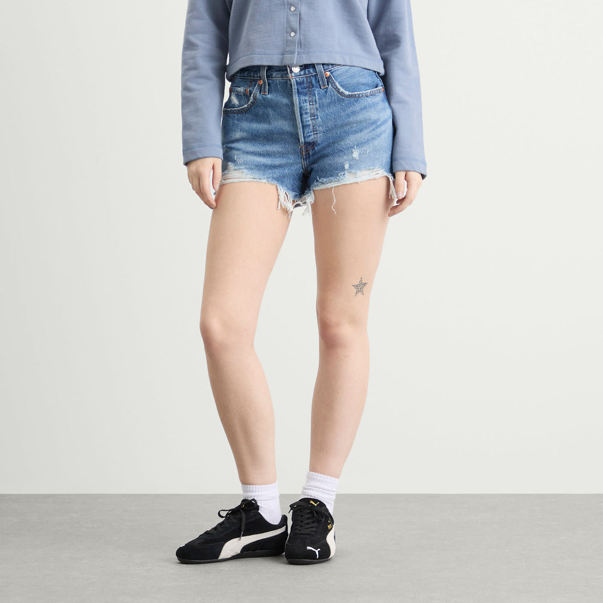 Levi's Red Tab 501 Boyfriend Denim Shorts