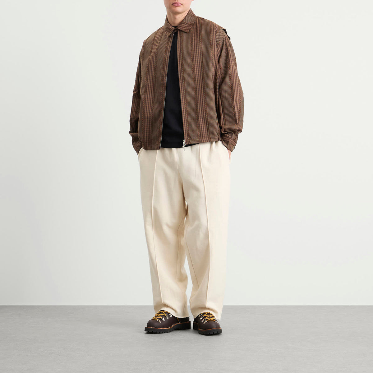 Merely Made Pintuck Wide Trousers
