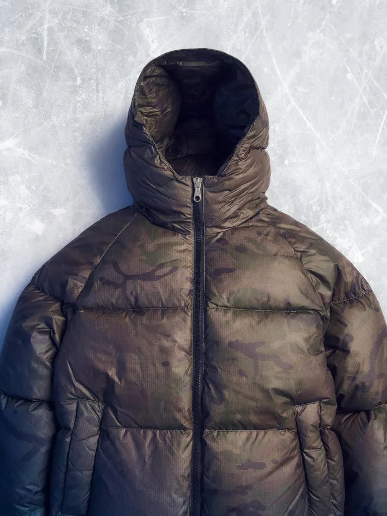 Camoflague puffer jacket