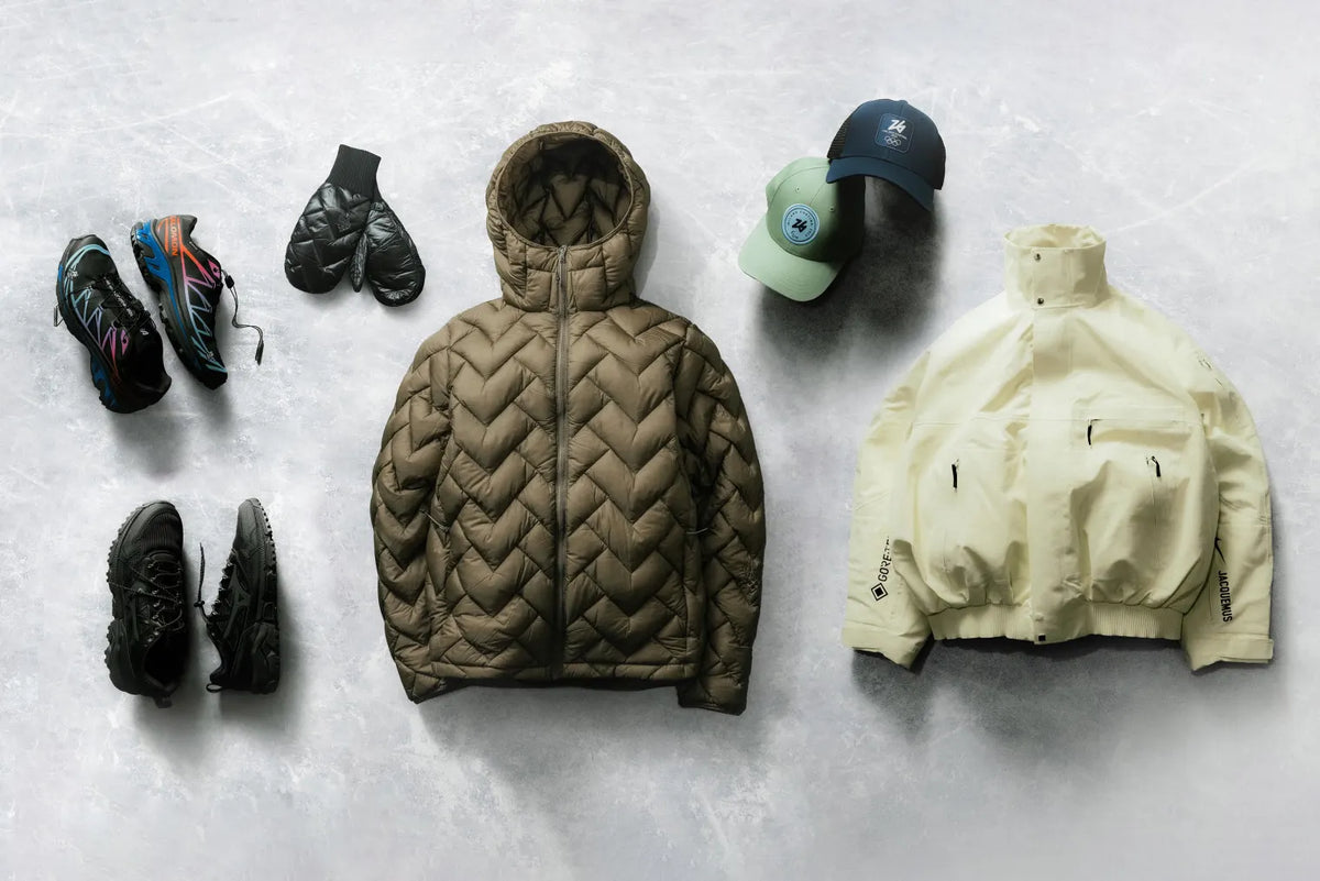 Outdoor clothing available at END. Milan store
