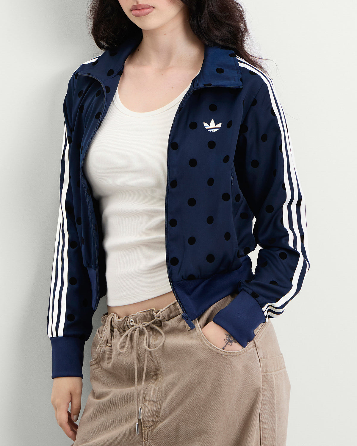 adidas Satin Polka Dots Track Top