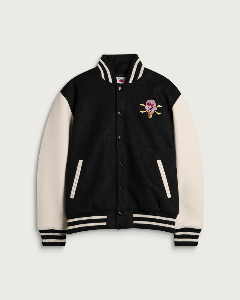 ICECREAM Cones & Bones Varsity Jacket