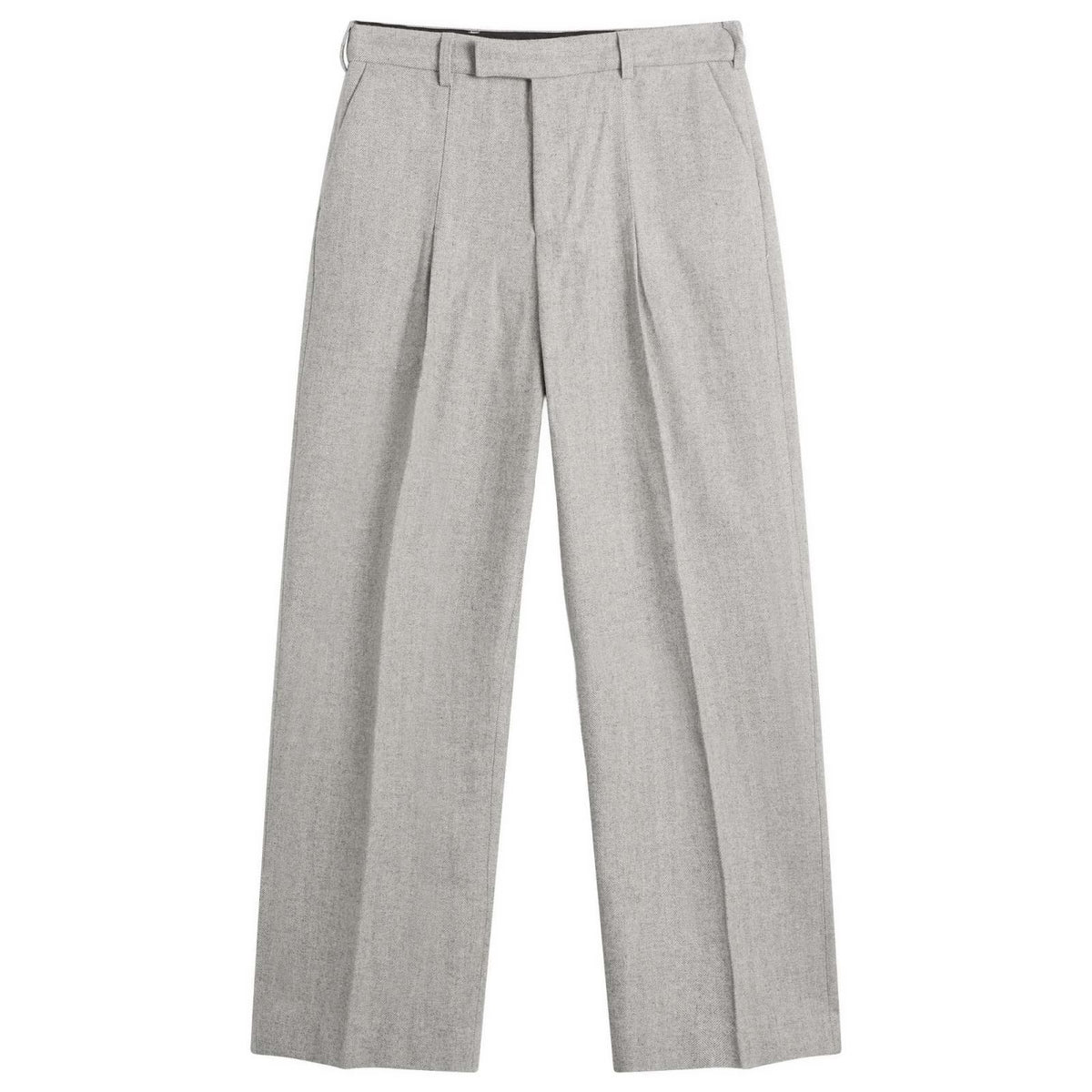 about:blank Herringbone Tailored Wide Leg Trouser