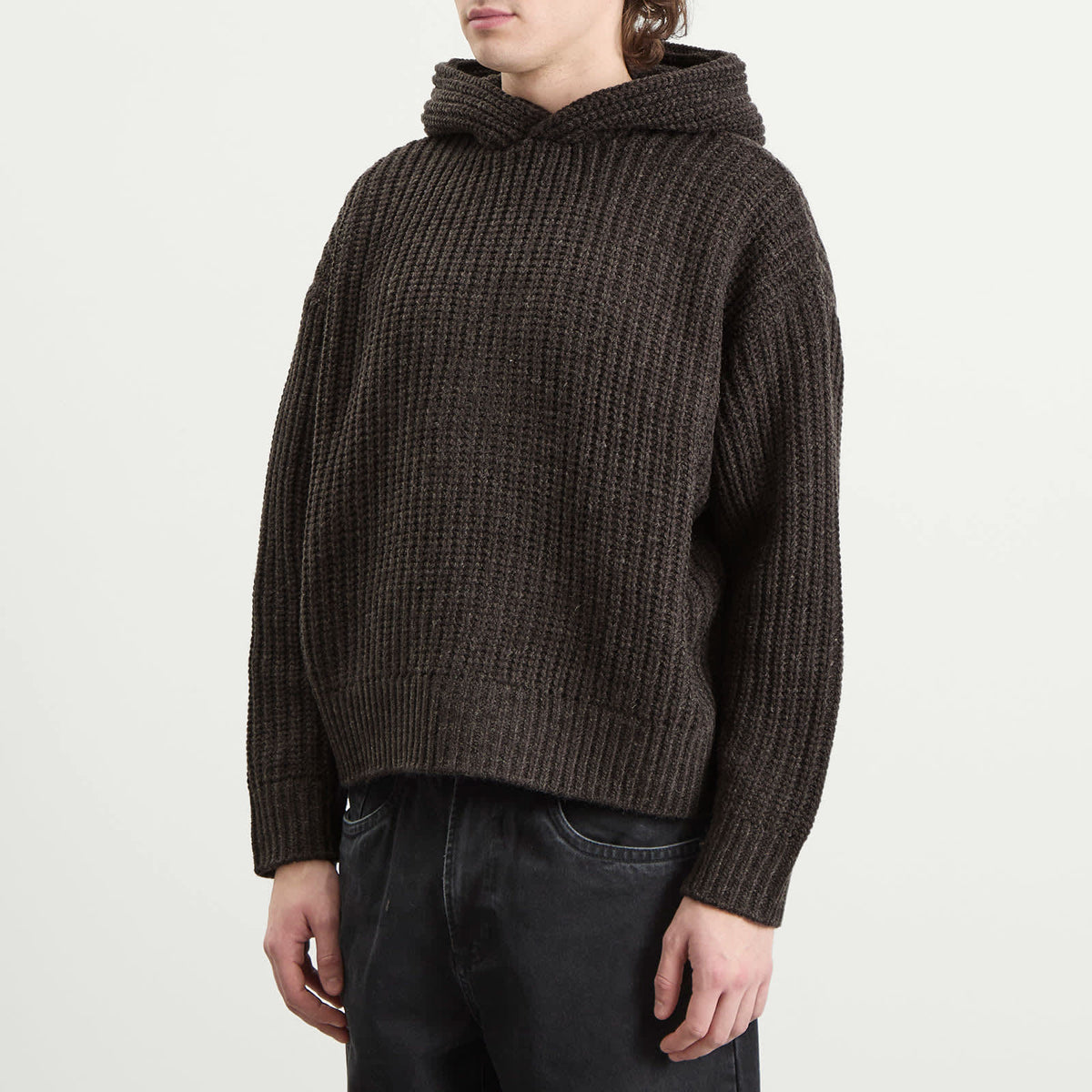 MKI Chunky Rib Knit Hoodie