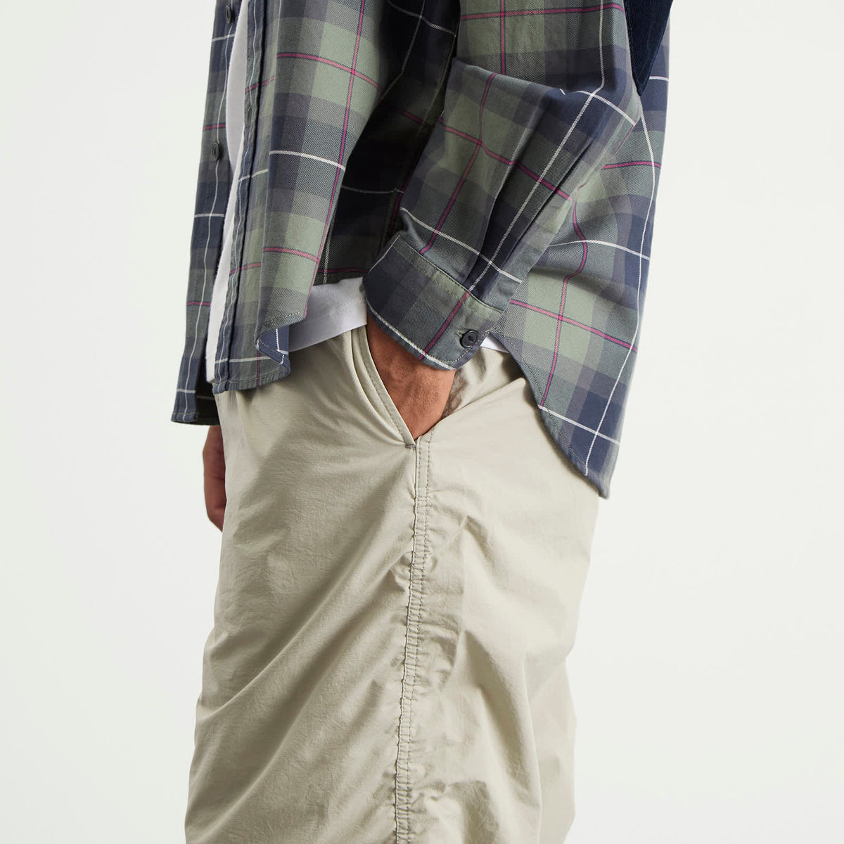 BEAMS Puckering Easy Trousers